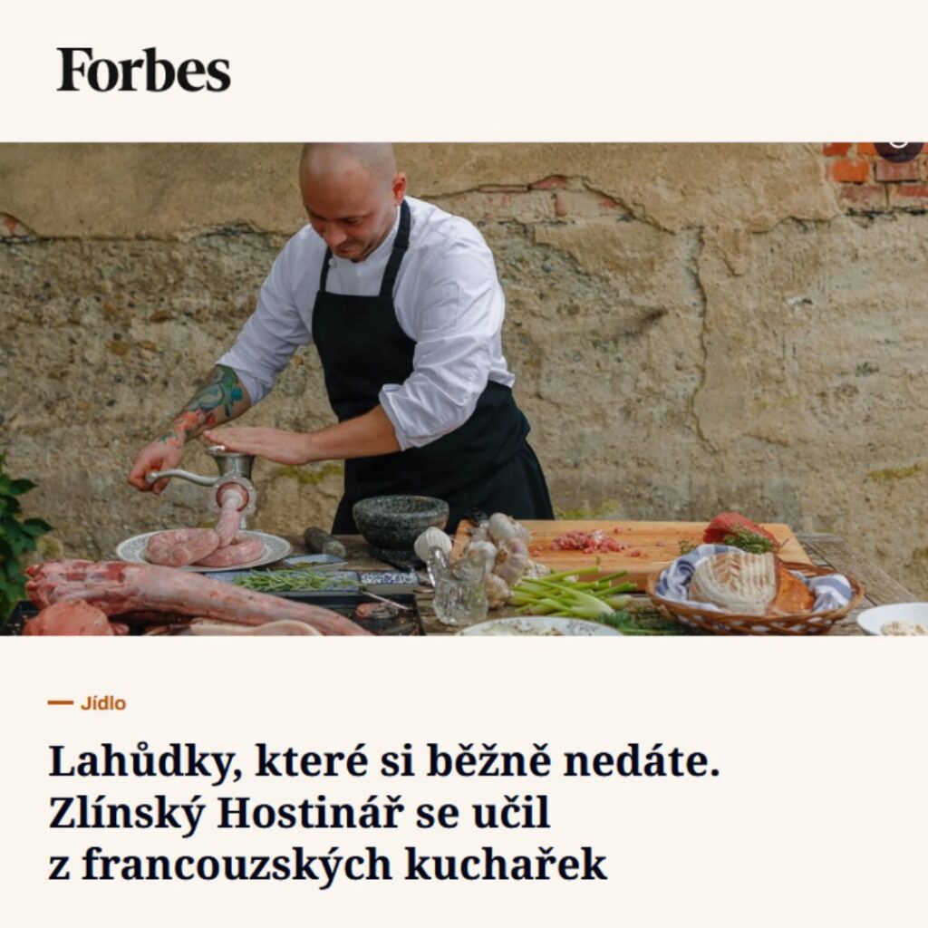 Přečtěte si o našem lahůdkářství Hostinář&nbsp;ve&nbsp;Forbes